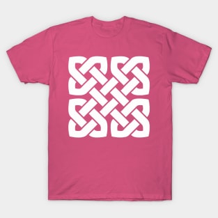 Celtic Interwoven Endless Knot Geometric Pattern 7 T-Shirt